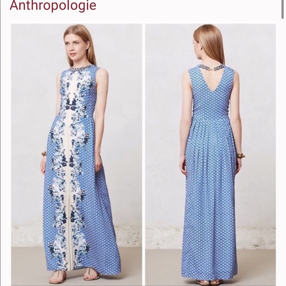 Anthropologie Ranna Gill Chameli Maxi Dress Sz S